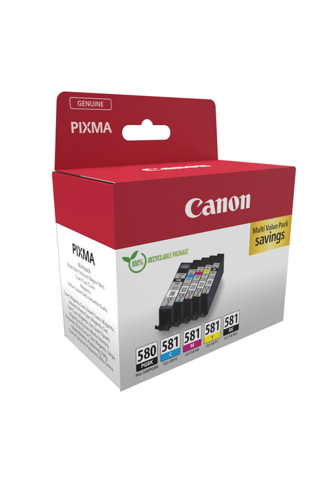 Canon 2078C007, Black, Blue, Cyan, Magenta, Yellow, 5.6 ml, 5 pc(s), Multi pack