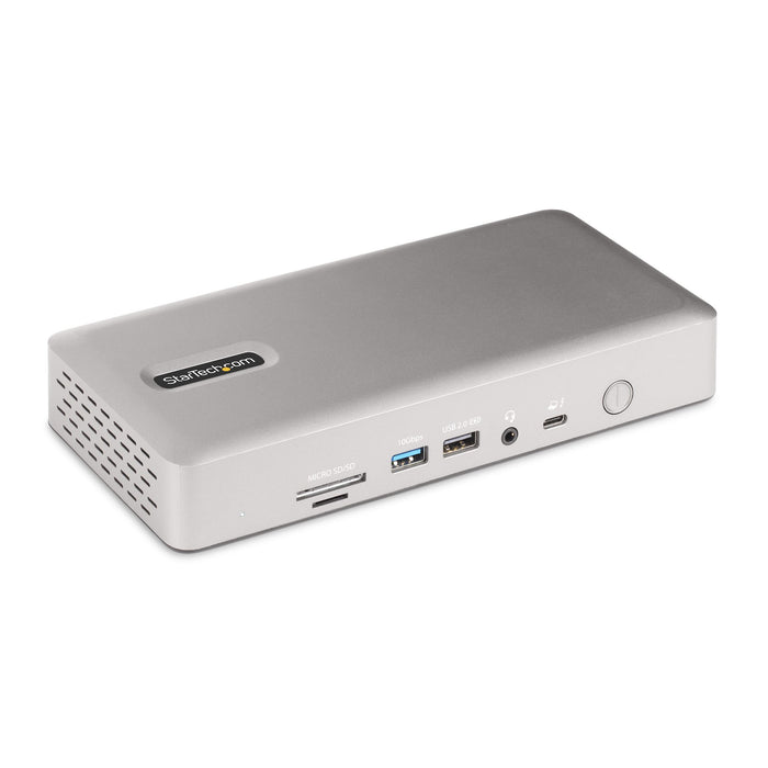 StarTech.com Universal USB4 & Thunderbolt 4 Docking Station, Quad Display on Windows, Dual Display on MacBook, HDMI DP Dock with 100W Laptop Charging, Wired, Thunderbolt 4, 98 W, 3.5 mm, 10,100,1000,2500 Mbit/s, 2.5GBASE-T, 10BASE-T, 100BASE-T, 1000BASE-T