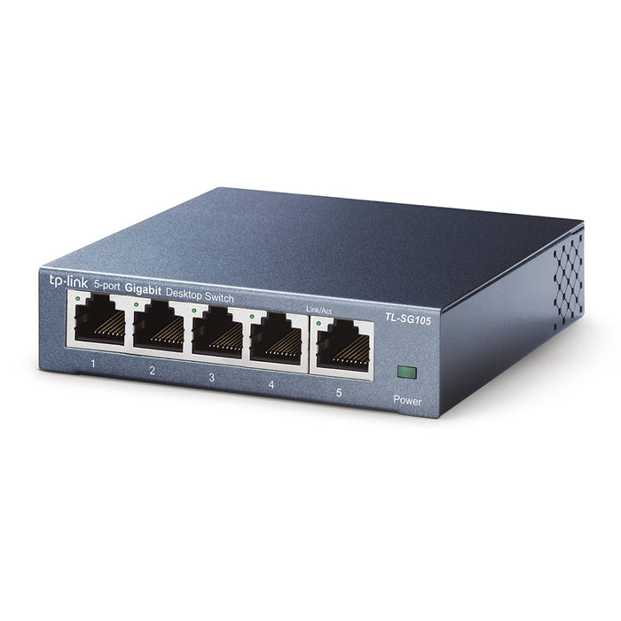 TP-Link TL-SG105, Unmanaged, L2, Gigabit Ethernet (10/100/1000), Full duplex, Wall mountable
