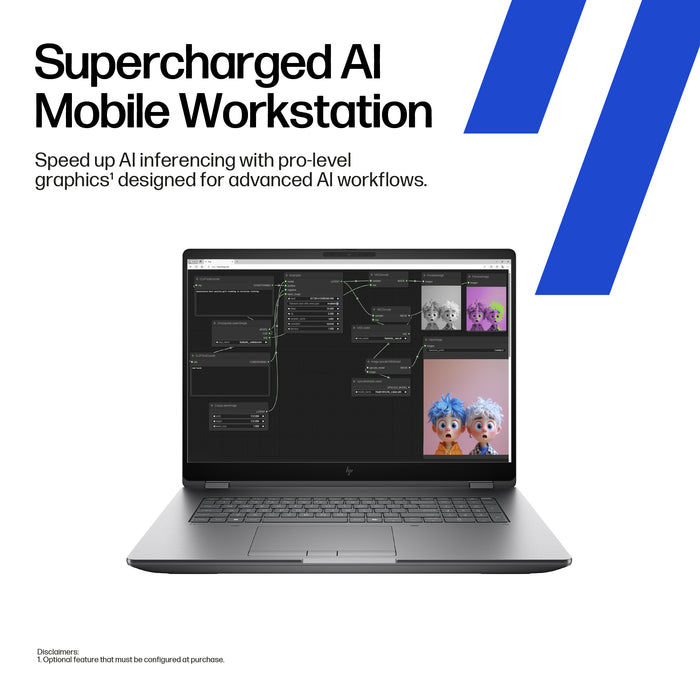 HP ZBook Fury G1i Data Science, Intel Core Ultra 9, 45.7 cm (18"), 2560 x 1600 pixels, 64 GB, 1 TB, Windows 11 Pro