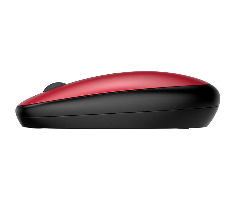 HP 240 Empire Red Bluetooth Mouse, Ambidextrous, Optical, Bluetooth, 1600 DPI, Red