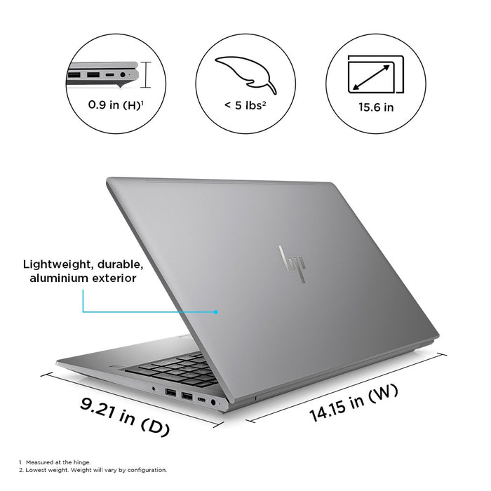 HP ZBook Power 15.6 G10, Intel® Core™ i7, 2.4 GHz, 39.6 cm (15.6"), 1920 x 1080 pixels, 32 GB, 1 TB