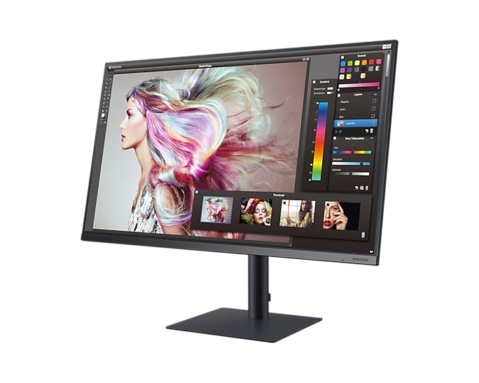 Samsung LF32TU870VPXXU, 81.3 cm (32"), 3840 x 2160 pixels, 4K Ultra HD, LED, 5 ms, Blue, Grey