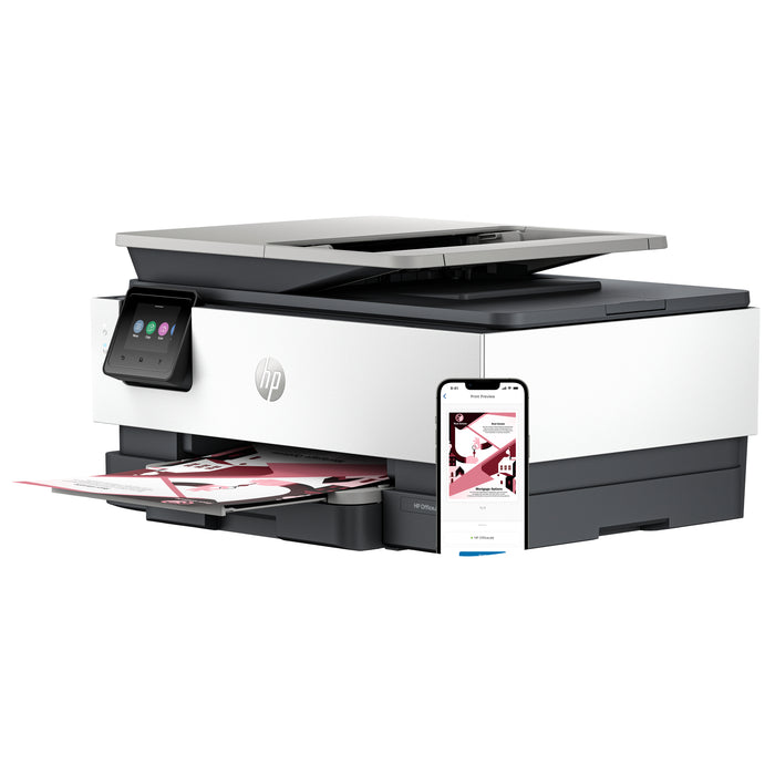 HP OfficeJet Pro 8122e Wireless All-in-One Color Printer, Instant Ink; Two-sided printing, Thermal inkjet, Colour printing, 4800 x 1200 DPI, A4, Direct printing, Grey