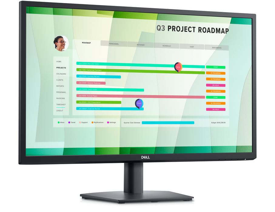 DELL E Series 27 Monitor – E2723HN, 68.6 cm (27"), 1920 x 1080 pixels, Full HD, LCD, 8 ms, Black
