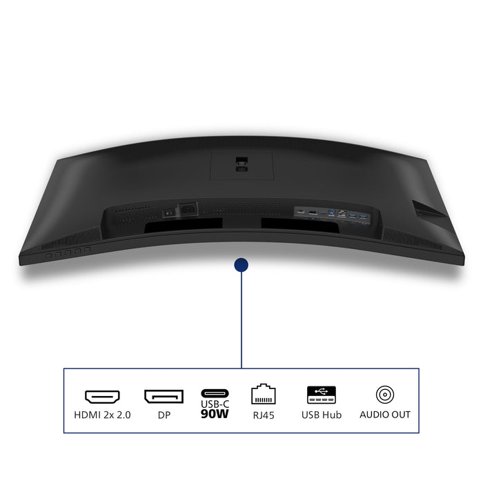 Philips 3000 series 34B2U3600C/00, 86.4 cm (34"), 3440 x 1440 pixels, Wide Quad HD, LCD, 4 ms, Black
