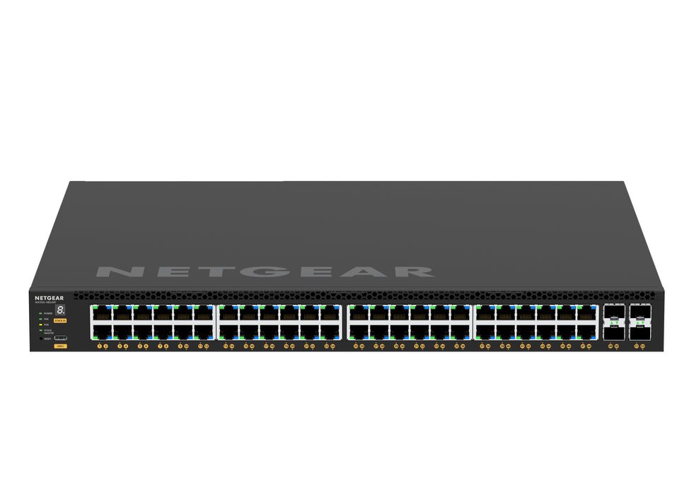NETGEAR GSM4352, Managed, L3, Gigabit Ethernet (10/100/1000), Power over Ethernet (PoE), Rack mounting, 1U