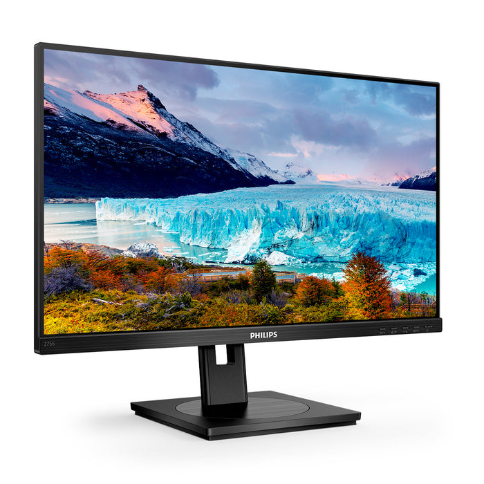 Philips S Line 275S1AE/00, 68.6 cm (27"), 2560 x 1440 pixels, 2K Ultra HD, LCD, 4 ms, Black