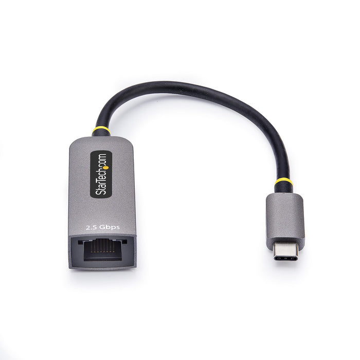 StarTech.com 2.5GbE USB-C to Ethernet Adapter, NBASE-T NIC, USB 3.0 Type-C 2.5/1G Multi Speed Network, Thunderbolt Compatible, Windows & Mac, Wired, USB Type-C, Ethernet, 5000 Mbit/s, Grey