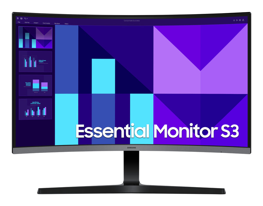 Samsung 27" S39GD Full HD Curved Monitor, 68.6 cm (27"), 1920 x 1080 pixels, Full HD, LCD, 4 ms, Black