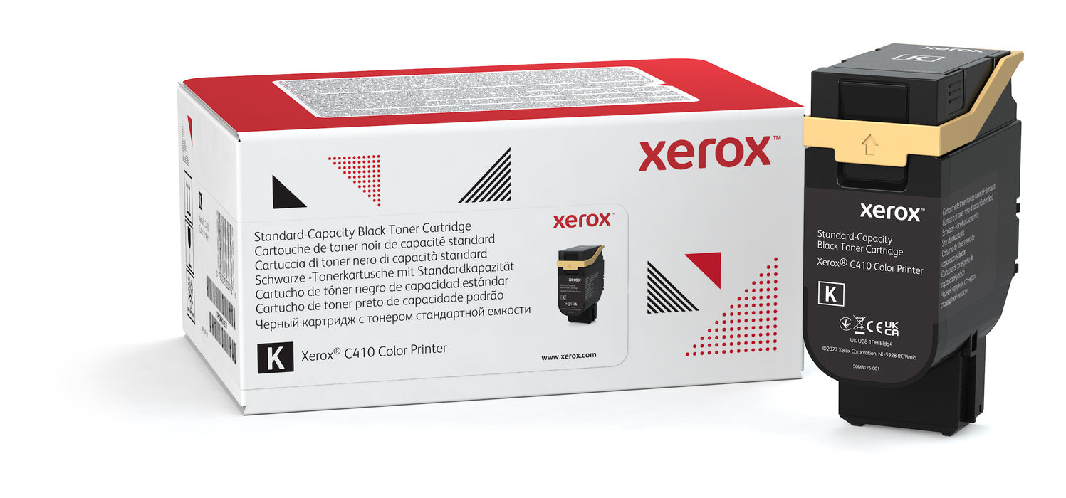 Xerox Genuine ® C410 Color Printer/VersaLink® C415 Color Multifunction Printer Black Standard capacity Toner Cartridge (2400 Pages) - 006R04677, 2400 pages, Black, 1 pc(s)