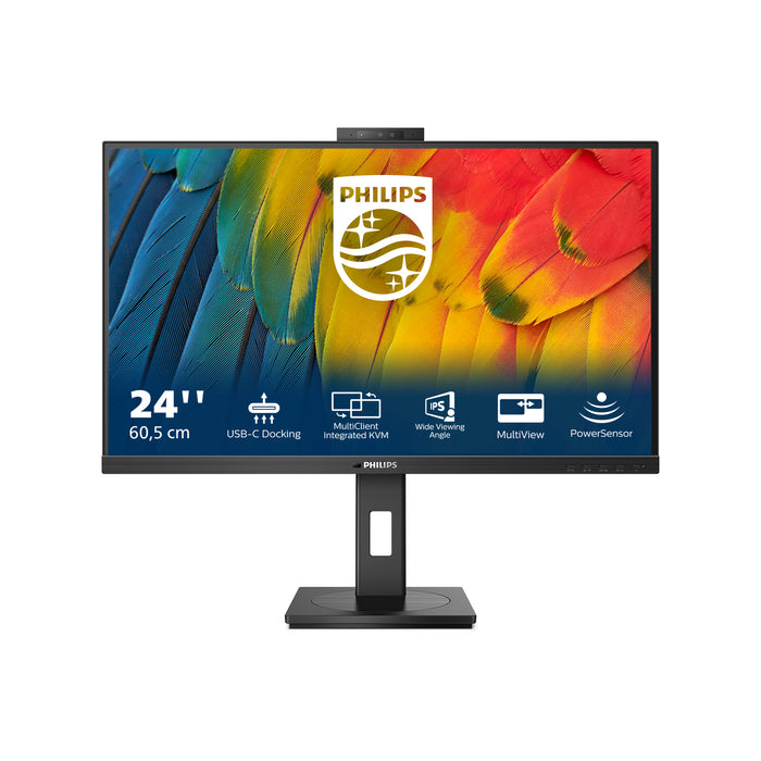 Philips 5000 series 24B1U5301H/00, 60.5 cm (23.8"), 1920 x 1080 pixels, Full HD, LCD, 4 ms, Black