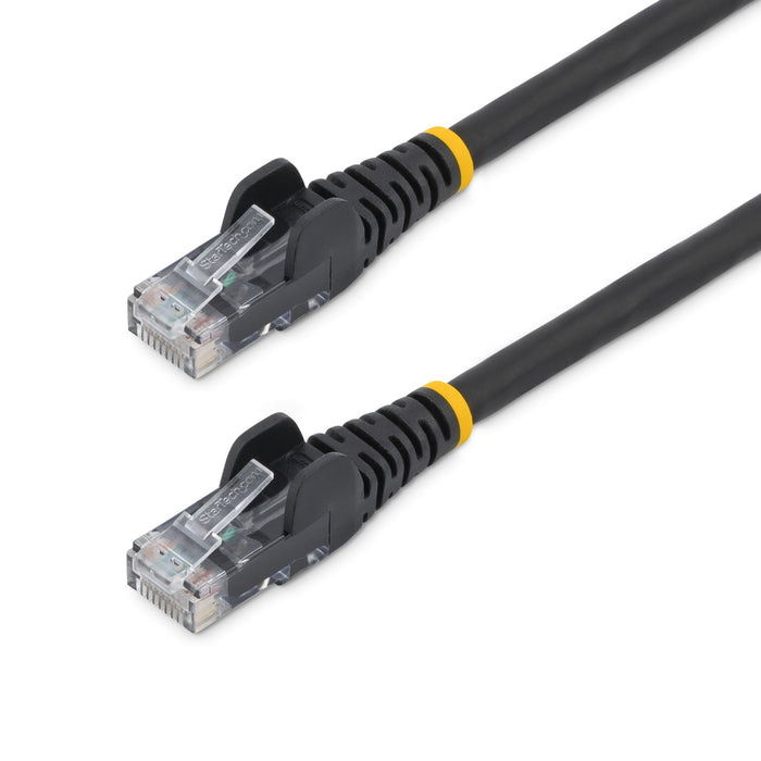 StarTech.com 5m CAT6 Ethernet Cable - LSZH (Low Smoke Zero Halogen) - 10 Gigabit 250Mhz 100W PoE RJ45 10GbE UTP Network Patch Cord Snagless with Strain Relief - Black, CAT 6, ETL Verified, 24AWG, 5 m, Cat6, U/UTP (UTP), RJ-45, RJ-45, Black
