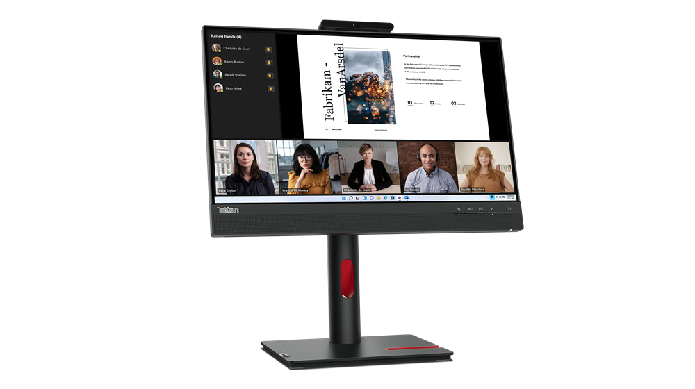 Lenovo ThinkCentre Tiny-In-One 22, 54.6 cm (21.5"), 1920 x 1080 pixels, Full HD, LED, 6 ms, Black