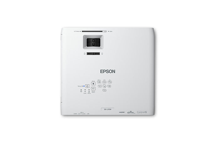 Epson PowerLite EB-L210W, 4500 ANSI lumens, 3LCD, WXGA (1280x800), 2500000:1, 16:10, 762 - 7620 mm (30 - 300")