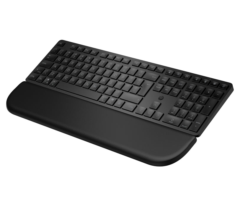 HP Multi-Device Dual-Mode Keyboard with Palm Rest 585K, Black