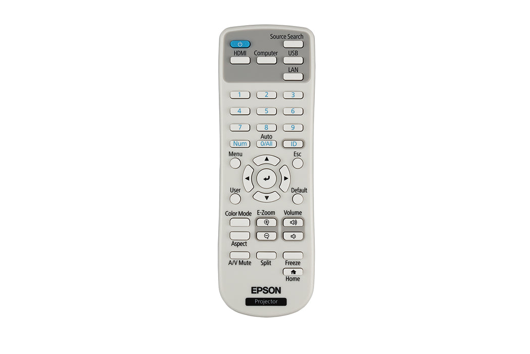 Epson EB-L270F, 5200 ANSI lumens, 3LCD, 1080p (1920x1080), 16:9, 787.4 - 7874 mm (31 - 310"), 0.9 - 9.1 m