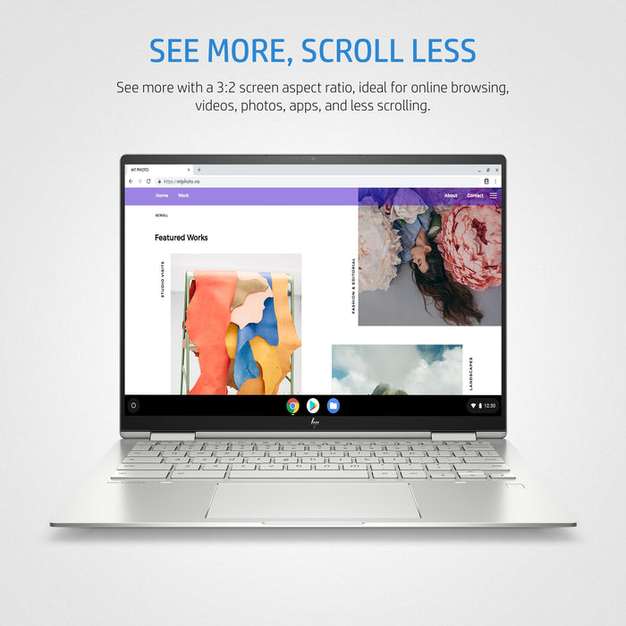HP Chromebook Elite c1030, Intel® Core™ i7, 1.8 GHz, 34.3 cm (13.5"), 1920 x 1280 pixels, 8 GB, 256 GB
