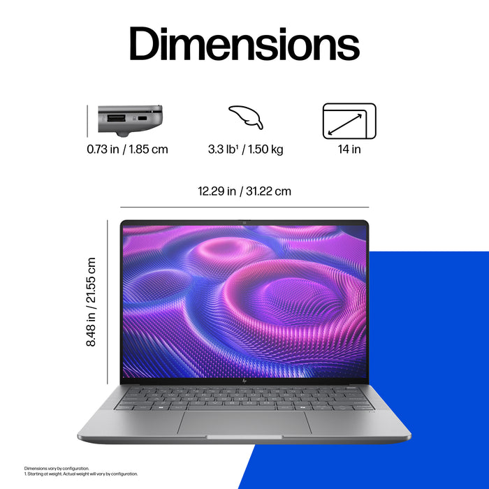 HP ZBook Ultra G1a, AMD Ryzen AI Max+ PRO, 35.6 cm (14"), 2880 x 1800 pixels, 64 GB, 1 TB, Windows 11 Pro