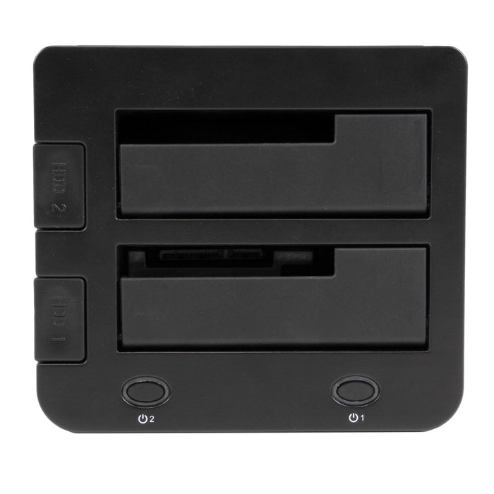 StarTech Dual-Bay USB 3.0 to SATA and IDE Hard Drive Docking Station, USB Hard Drive Dock, External 2.5/3.5" SATA III / IDE, SSD/HDD Docking Station, Hot-Swap Drive Bays, Top-Loading (UNIDOCKU33)