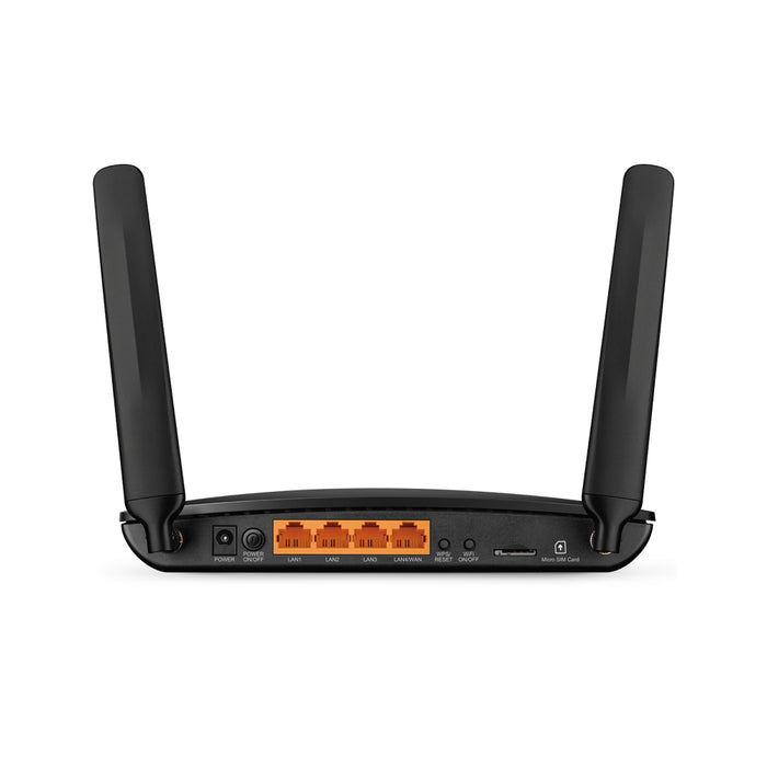 TP-Link TL-MR6400, Wi-Fi 4 (802.11n), Single-band (2.4 GHz), Ethernet LAN, 3G, Black, Tabletop router