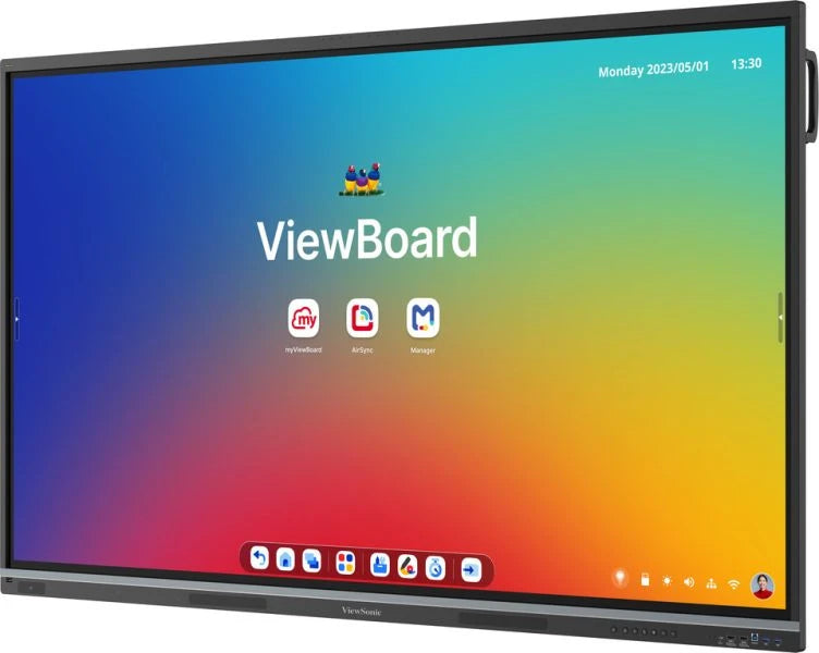 Viewsonic IFP7551-3C, 190.5 cm (75"), 1650.24 x 928.26 mm, 500 cd/m², 1.07 billion colours, 3840 x 2160 pixels, TFT-LCD