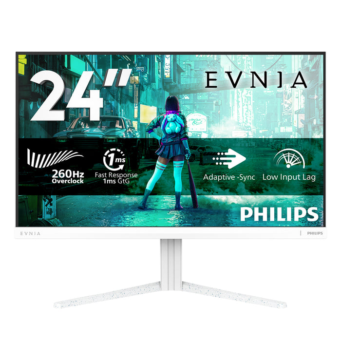 Philips Evnia 3000 24M2N3201P/00, 60.5 cm (23.8"), 1920 x 1080 pixels, Full HD, LCD, 1 ms, White
