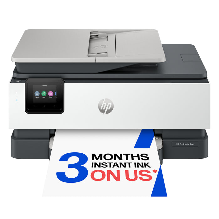 HP OfficeJet Pro Wireless Color Printer, Instant Ink; Two-sided printing, Thermal inkjet, Colour printing, 4800 x 1200 DPI, A4, Direct printing, Grey