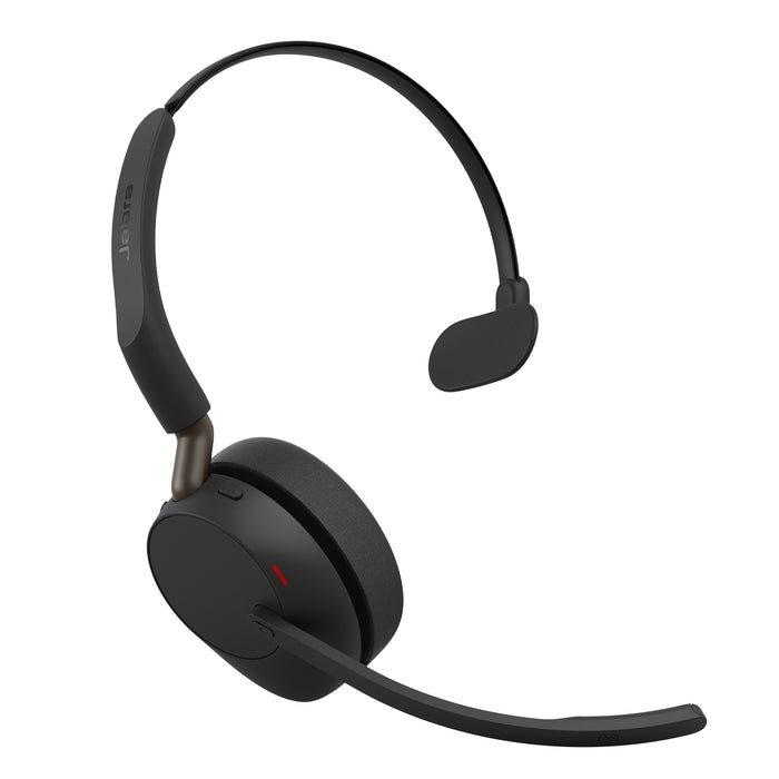 Jabra Evolve3 65 UC - USB-A with Dongle - Mono (Charging Stand), Wireless, Office/Call center, 20 - 20000 Hz, 131 g, Headset, Black