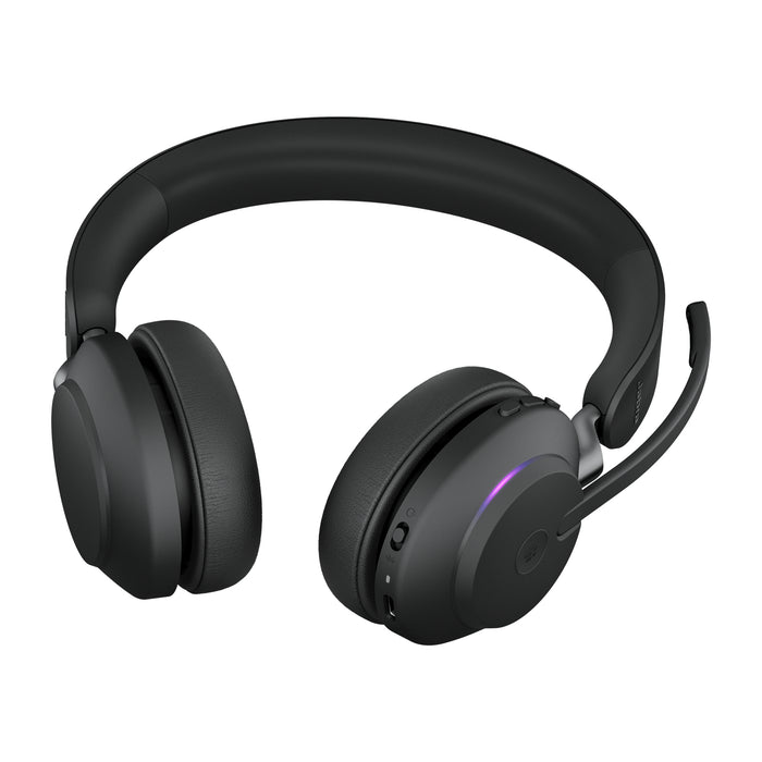 Jabra Evolve2 65 USB-C Black MS Chrg stand Stereo, Wireless, Office/Call center, 20 - 20000 Hz, 176.4 g, Headset, Black