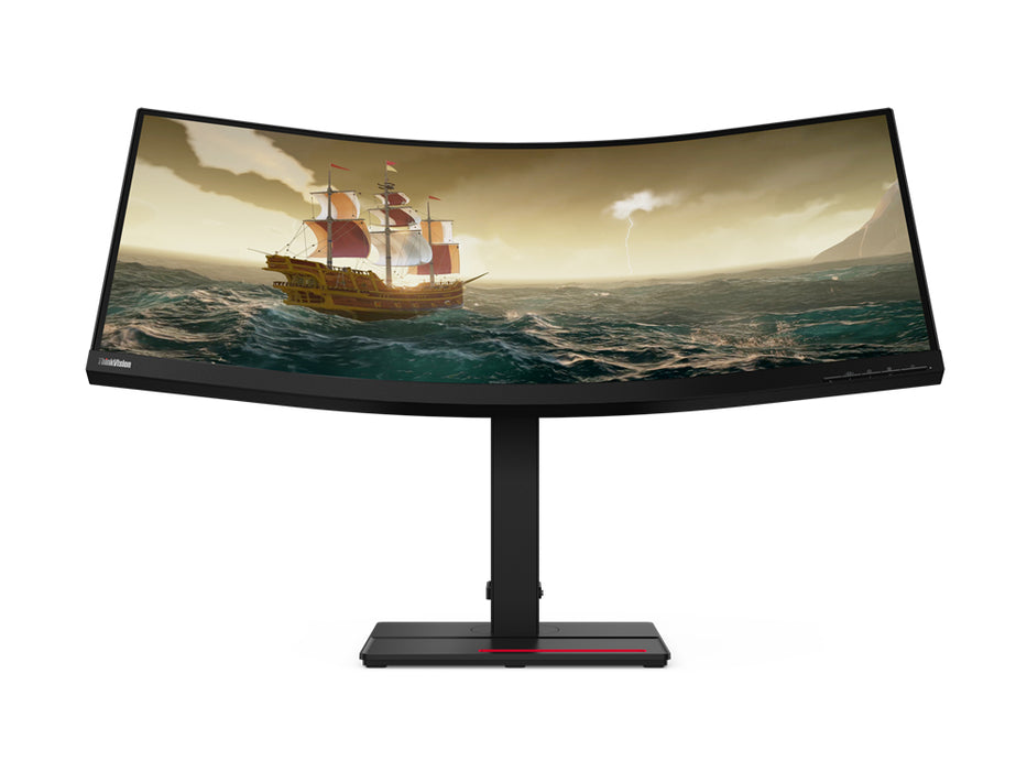 Lenovo ThinkVision T34w-20, 86.4 cm (34"), 3440 x 1440 pixels, UltraWide Quad HD, LED, 6 ms, Black