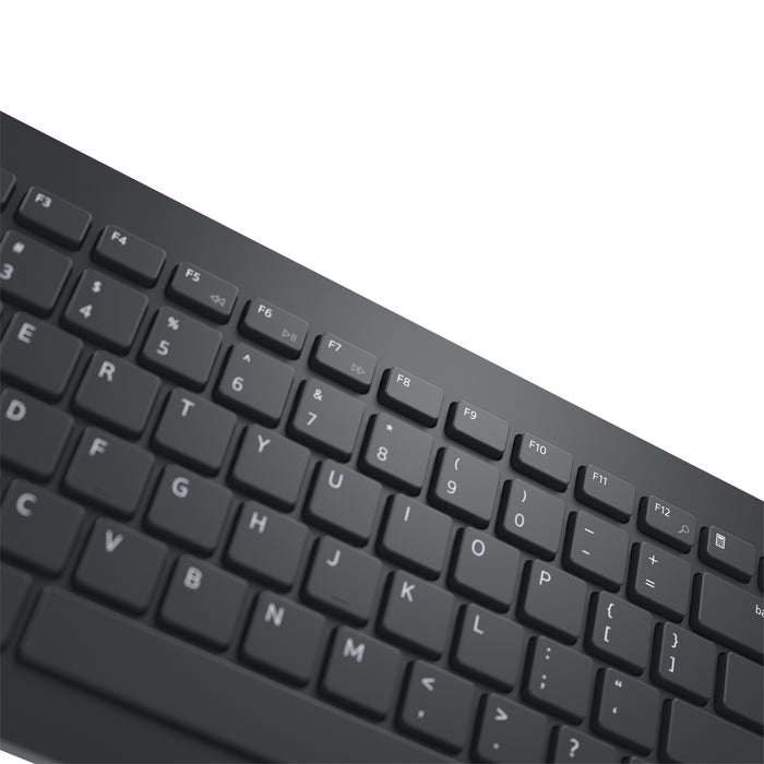 DELL Keyboard and Mouse - KM3322W - UK (QWERTY), Wireless, RF Wireless, Plunger key switch, QWERTY, Black, Mouse included