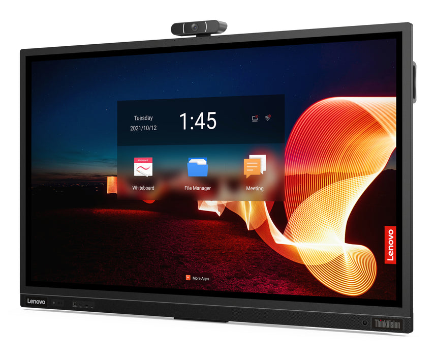 Lenovo ThinkVision T65, 165.1 cm (65"), 3840 x 2160 pixels, 4K Ultra HD, LED, 8 ms, Black