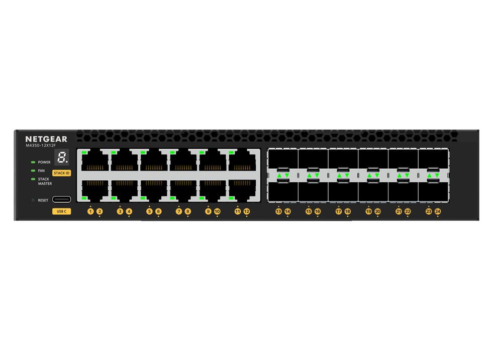 NETGEAR XSM4324, Managed, L3, 10G Ethernet (100/1000/10000), Full duplex, Rack mounting, 1U
