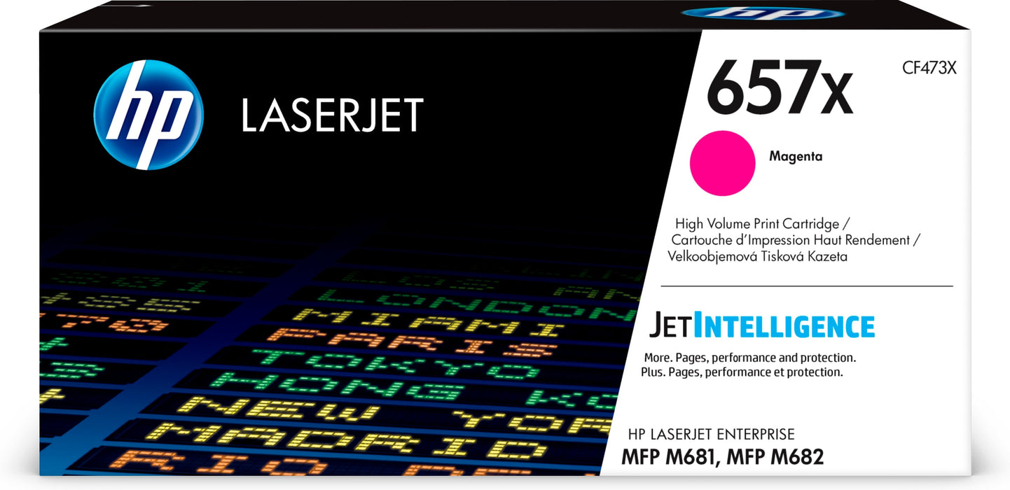 HP 657X High Yield Magenta Original LaserJet Toner Cartridge, 23000 pages, Magenta, 1 pc(s)