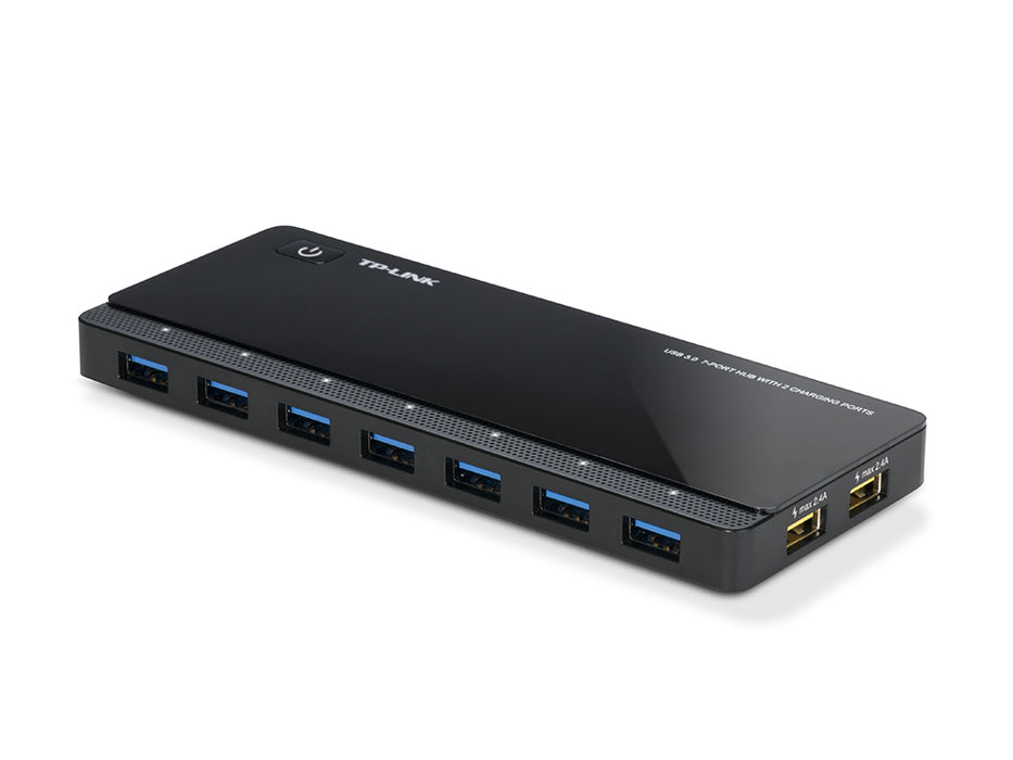 TP-Link UH720, USB 3.2 Gen 1 (3.1 Gen 1) Micro-B, USB 3.2 Gen 1 (3.1 Gen 1) Type-A, 5000 Mbit/s, Black, 1 m, USB