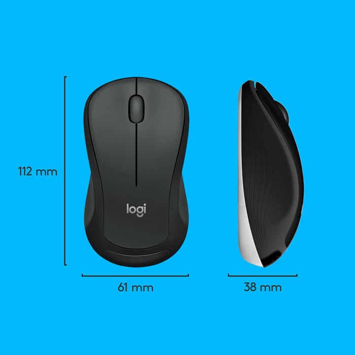 Logitech MK540 ADVANCED Wireless Keyboard and Mouse Combo, Wireless, USB, Membrane, QWERTY, Black, White, Mouse included