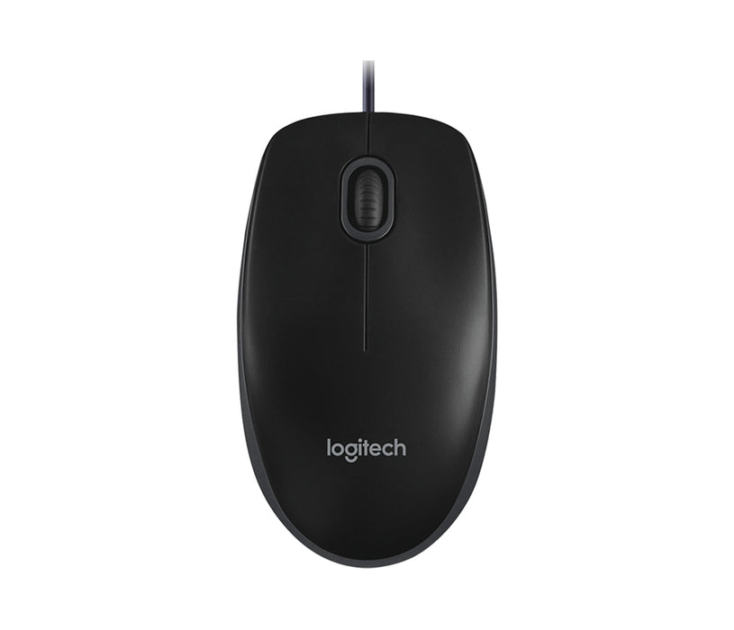 Logitech Desktop MK120, Full-size (100%), Wired, USB, QWERTY, Black, Mouse included