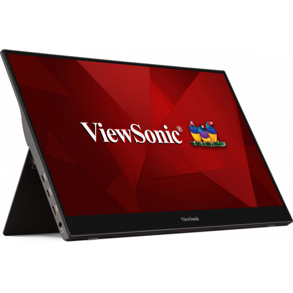 Viewsonic TD1655, 39.6 cm (15.6"), 1920 x 1080 pixels, Full HD, LED, 6.5 ms, Black, Silver