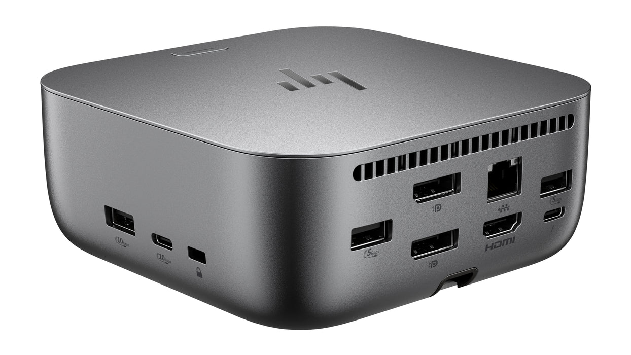HP Thunderbolt 4 100W G6 Dock, Wired, Thunderbolt 4, 100 W, 10,100,1000,2500 Mbit/s, Grey, 5K Ultra HD