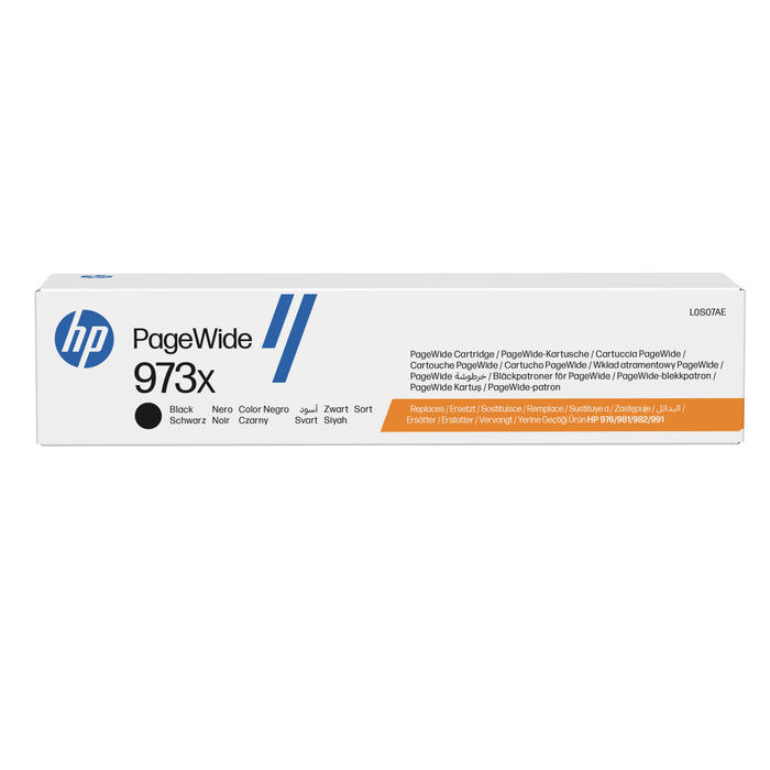 HP 973X High Yield Black Original PageWide Cartridge, High, Black, Pigment-based ink, 182.5 ml, 1 pc(s), 10000 pages