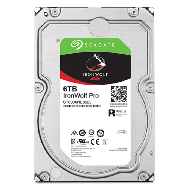 Seagate IronWolf Pro ST6000NT001, 6 TB, 7200 RPM, 256 MB, 3.5"