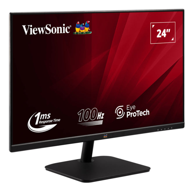Viewsonic VA2432-H-2, 61 cm (24"), 1920 x 1080 pixels, Full HD, LED, 1 ms, Black
