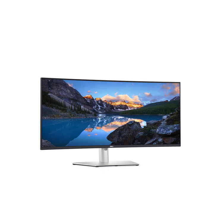 DELL UltraSharp U3824DW, 95.2 cm (37.5"), 3840 x 1600 pixels, Wide Quad HD+, LCD, 8 ms, Black, Silver