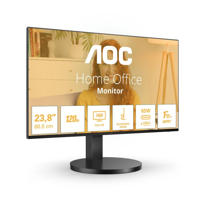 AOC B3 27B3CF2, 68.6 cm (27"), 1920 x 1080 pixels, Full HD, LED, 4 ms, Black
