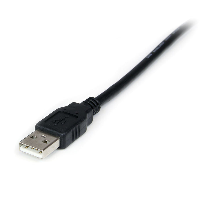 StarTech.com 6ft (1.8m) 1-Port USB to Serial RS232 Adapter, FTDI DB9 Serial DCE Adapter Cable, Null Modem, USB 2.0 - TAA, Black, 1.7 m, USB Type-A, DB-9, Male, Female