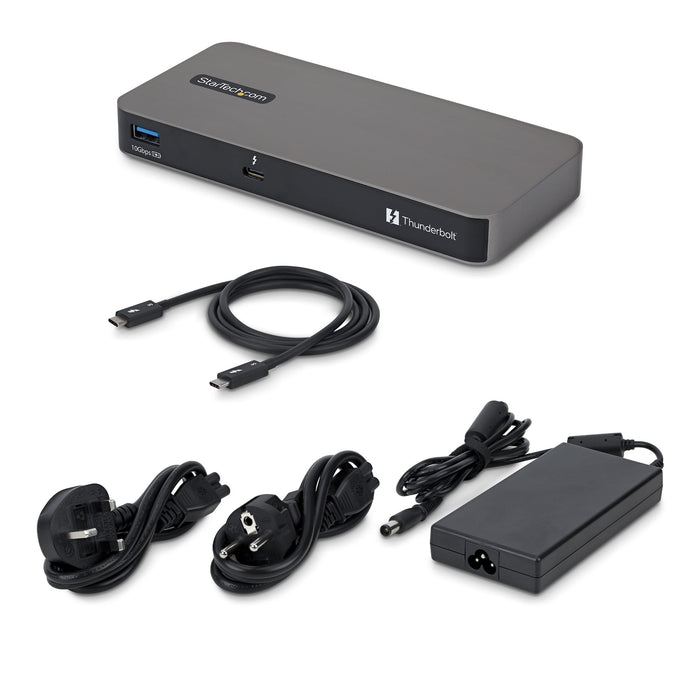 StarTech 4-Port Thunderbolt 5 Hub with Thunderbolt Share KVM, 80 / 120Gbps, 8K Multi-Display, 140W PD, USB-A 10Gbps, TB4 & USB4, MacBook M4 Pro M4 Max M5