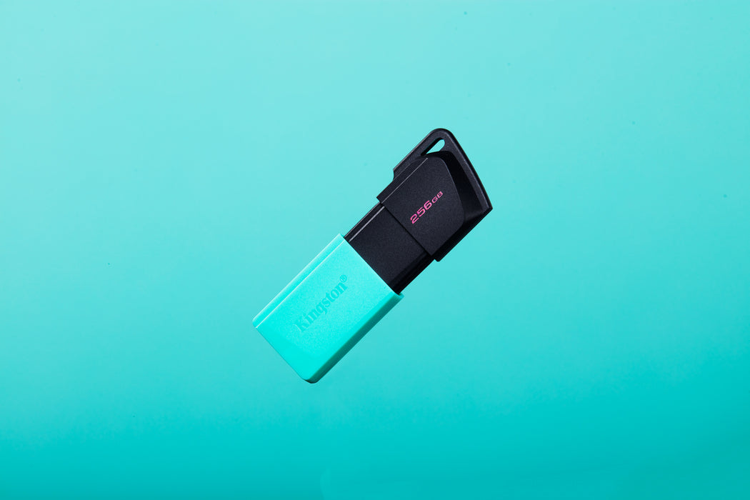 Kingston Technology DataTraveler 256GB USB3.2 Gen1 Exodia M (Black + Teal), 256 GB, USB Type-A, 3.2 Gen 1 (3.1 Gen 1), Slide, 10 g, Black, Turquoise
