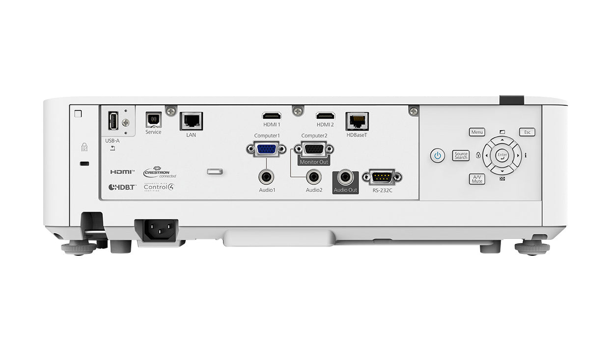Epson EB-L520U, 5200 ANSI lumens, 3LCD, WUXGA (1920x1200), 2500000:1, 16:10, 1270 - 12700 mm (50 - 500")