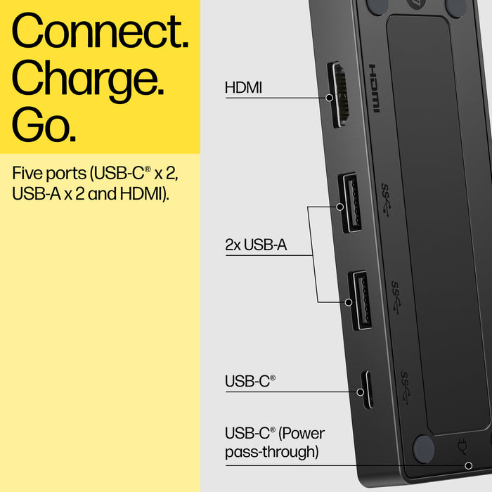 HP USB-C Travel Hub G3, Wired, USB 3.2 Gen 2 (3.1 Gen 2) Type-C, 60 Hz, HDMI, USB 3.2 Gen 2 (3.1 Gen 2) Type-A, USB 3.2 Gen 2 (3.1 Gen 2) Type-C, Vietnam, USB-C